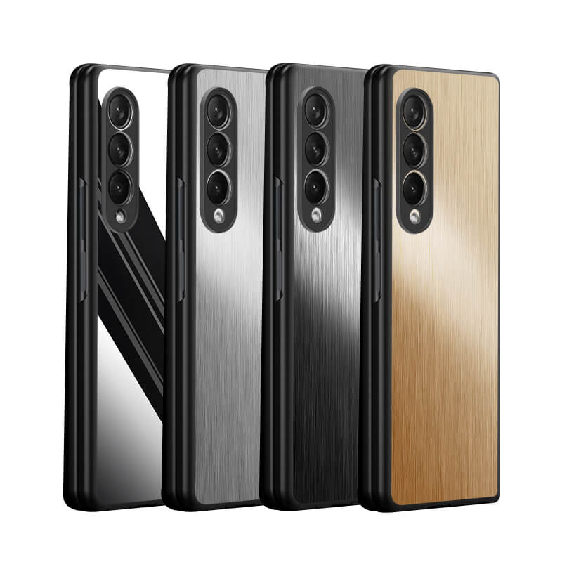 Magnetic Brushed Metal Anti-Fall Protective Case for Samsung Galaxy Z Fold3 5G - GiftJupiter