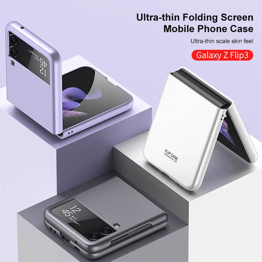 Solid Matte Ultra Slim Hard Shockproof Full Protection Cover For Galaxy Z Flip3 5G - GiftJupiter