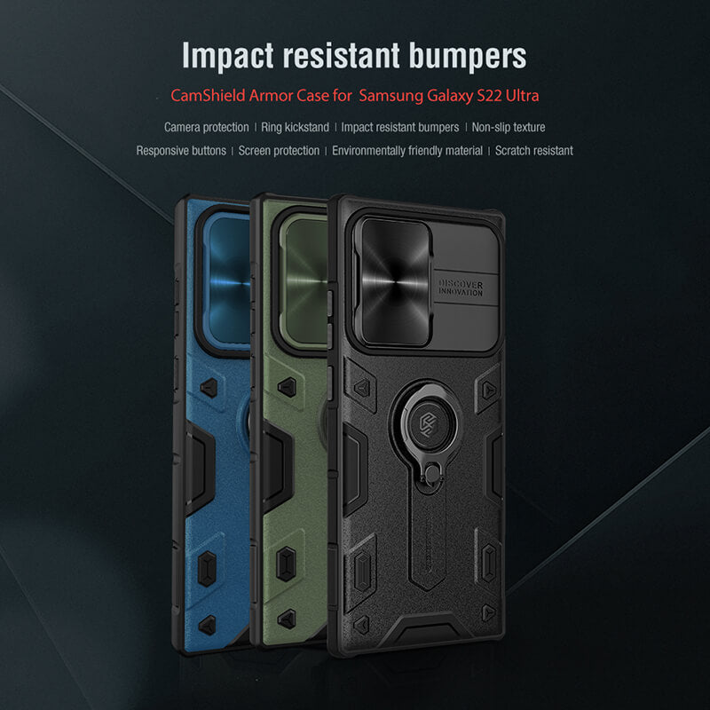 Armor Impact Resistant Bumpers Case for Samsung Galaxy S22 Ultra - GiftJupiter