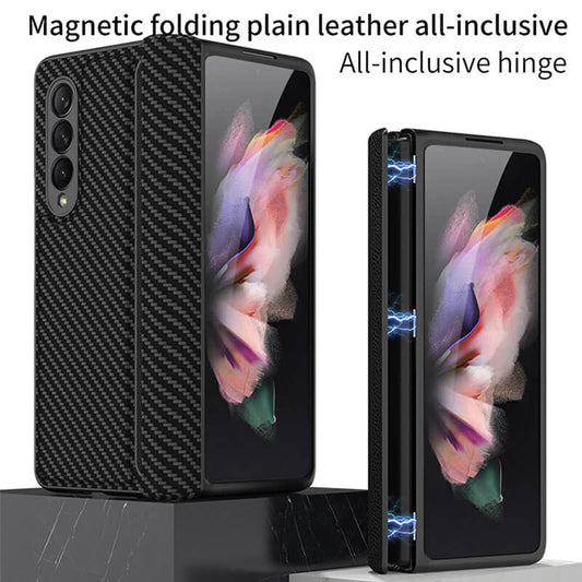 Magnetic Frame Leather All-included Case For Samsung Galaxy Z Fold 3 5G - GiftJupiter