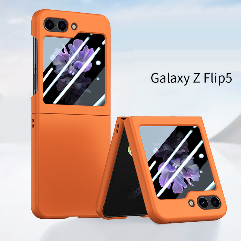 Samsung Galaxy Z Flip5 Case with Front Tempered Glass Film(Pre-sell) - mycasety2023 Mycasety