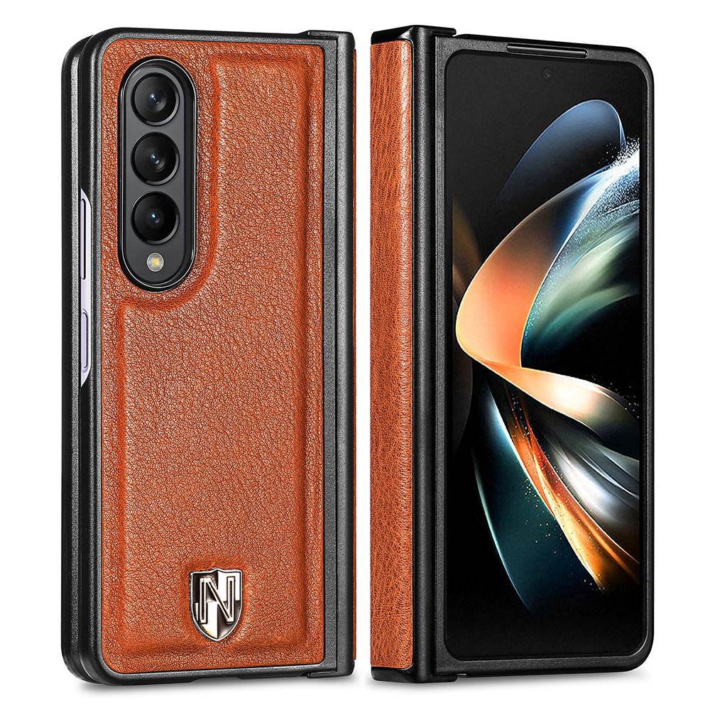 Luxury Genuine Leather Hinge Phone Case for Samsung Galaxy Z Fold4 5G - GiftJupiter