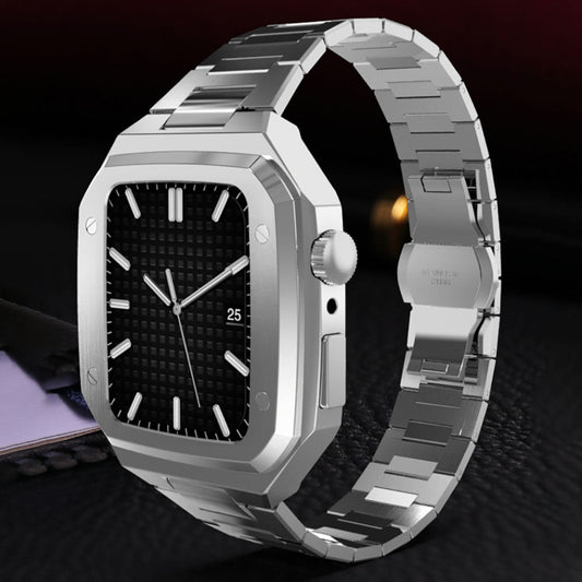 Luxury Metal Case Strap For Apple Watch Series