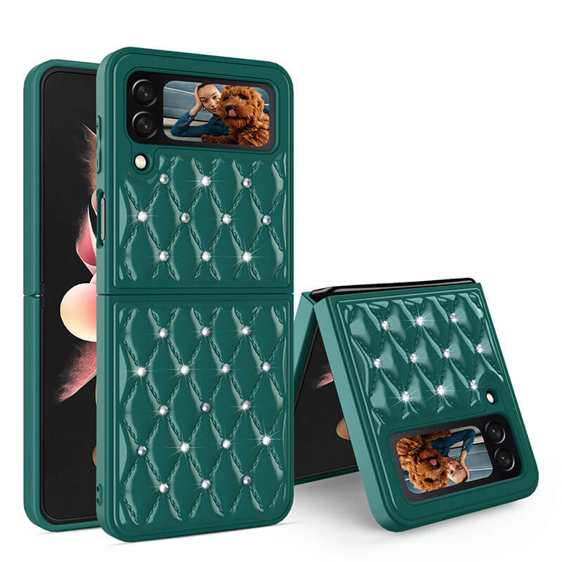 Creative Electroplating Diamond Protective Cover For Samsung Galaxy Z Flip4 Flip3 5G - GiftJupiter