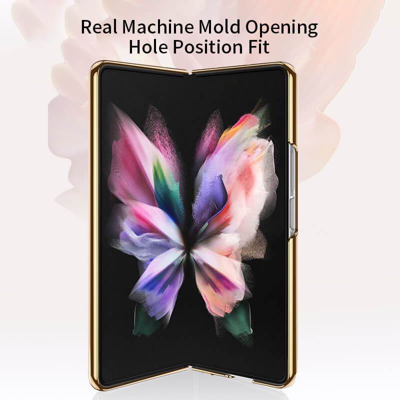 Marble Glass Case For Samsung Galaxy Z Fold4 Fold3 5G - GiftJupiter