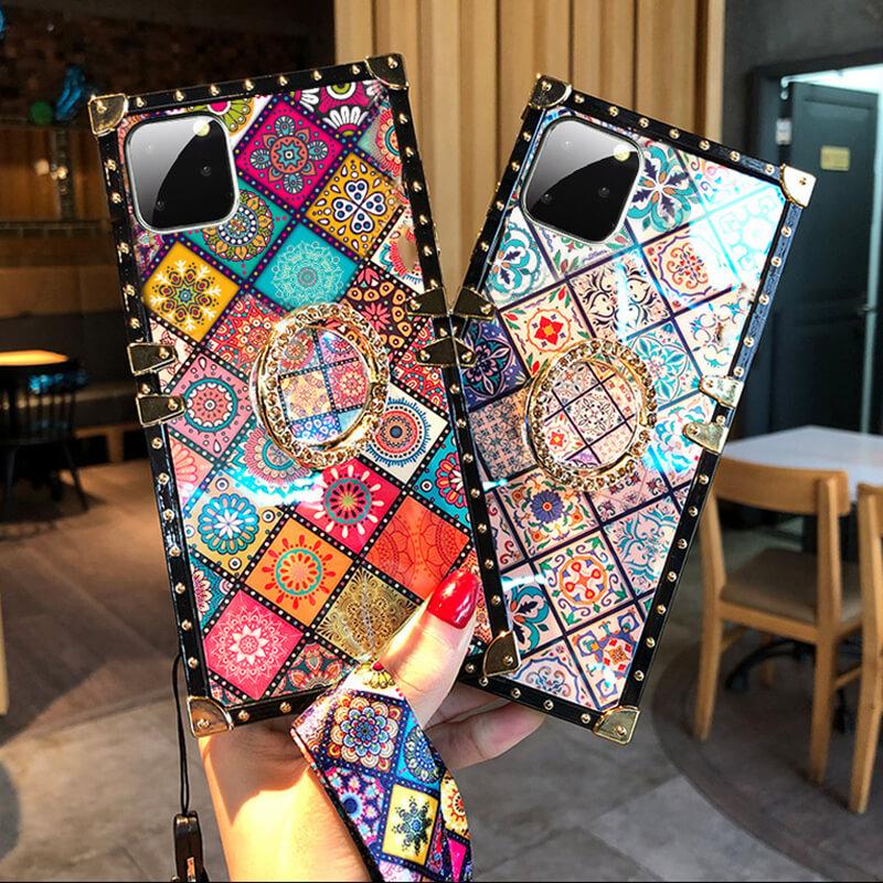 High Quality Bohemian Lanyard Ring Case For iPhone - GiftJupiter