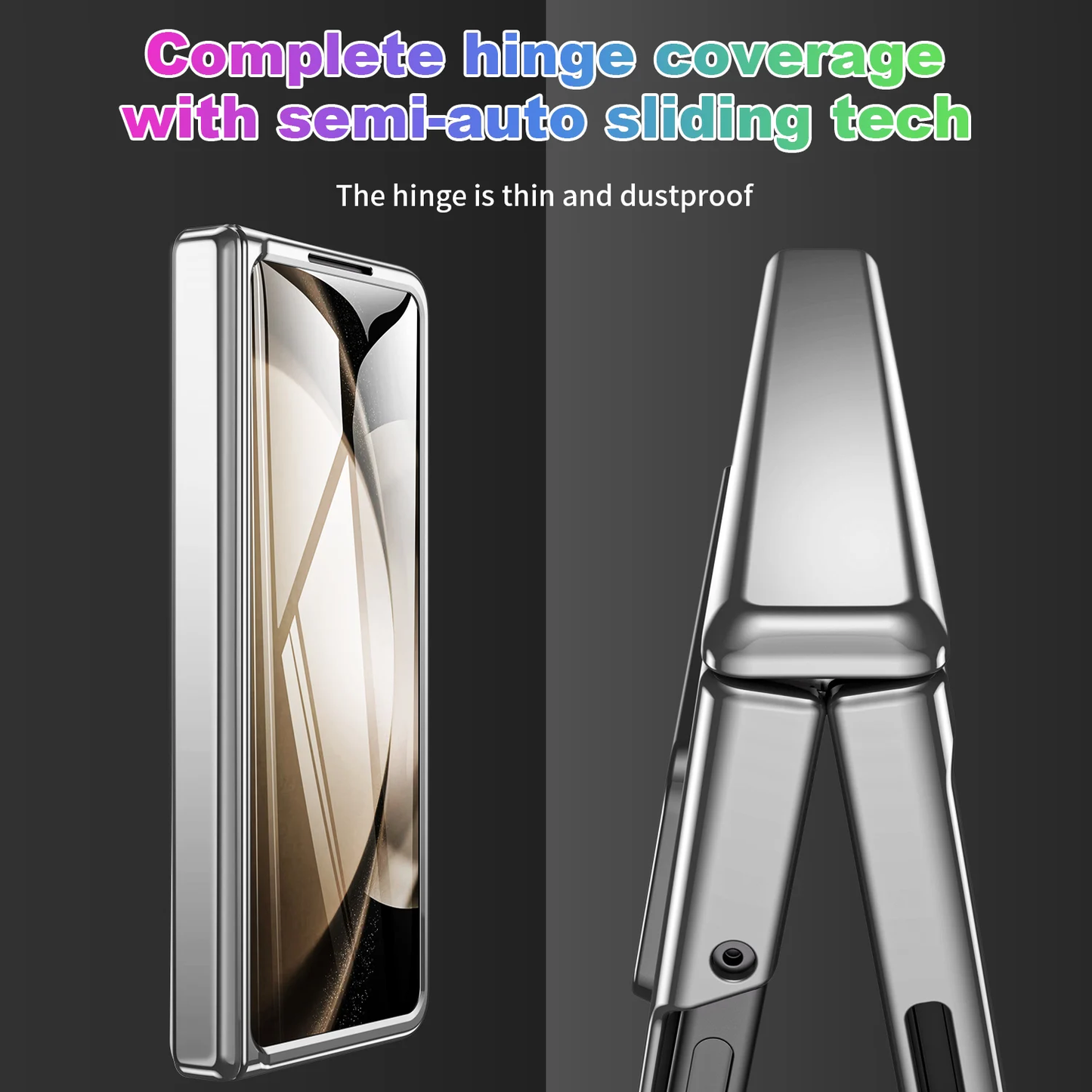 Electroplate Aluminum Bracket Lens Protection Phone Case For Samsung Galaxy Z Fold5 Fold4