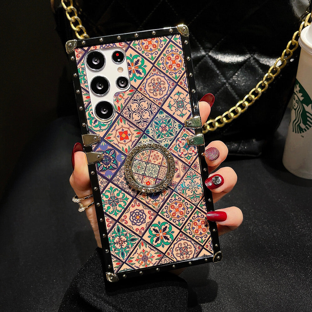 Retro Boho Style Ring Case With Lanyard for Samsung Galaxy S Note A Series - GiftJupiter