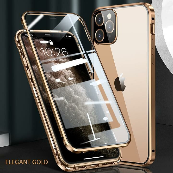 iPhone | 2020 Upgraded Two Side Tempered Glass Magnetic Adsorption Phone Case - GiftJupiter