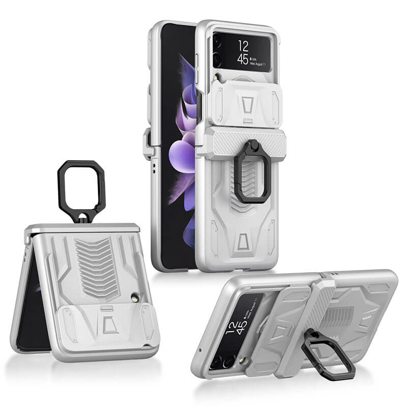 Magnetic Armor Ring Holder Case For Samsung Galaxy Z Flip3 5G - GiftJupiter