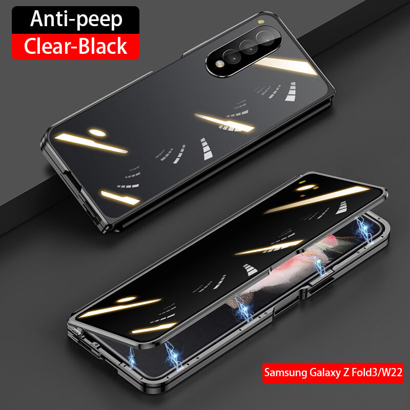 Magnetic Metal Anti-fall Clear Protective Case For Samsung Galaxy Z Fold4 Fold3 5G - GiftJupiter