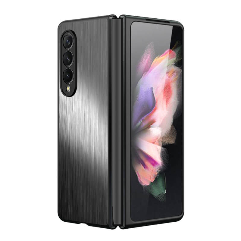 Magnetic Brushed Metal Anti-Fall Protective Case for Samsung Galaxy Z Fold3 5G - GiftJupiter