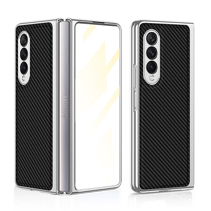 Magnetic Brushed Metal Anti-Fall Protective Case for Samsung Galaxy Z Fold3 5G - GiftJupiter