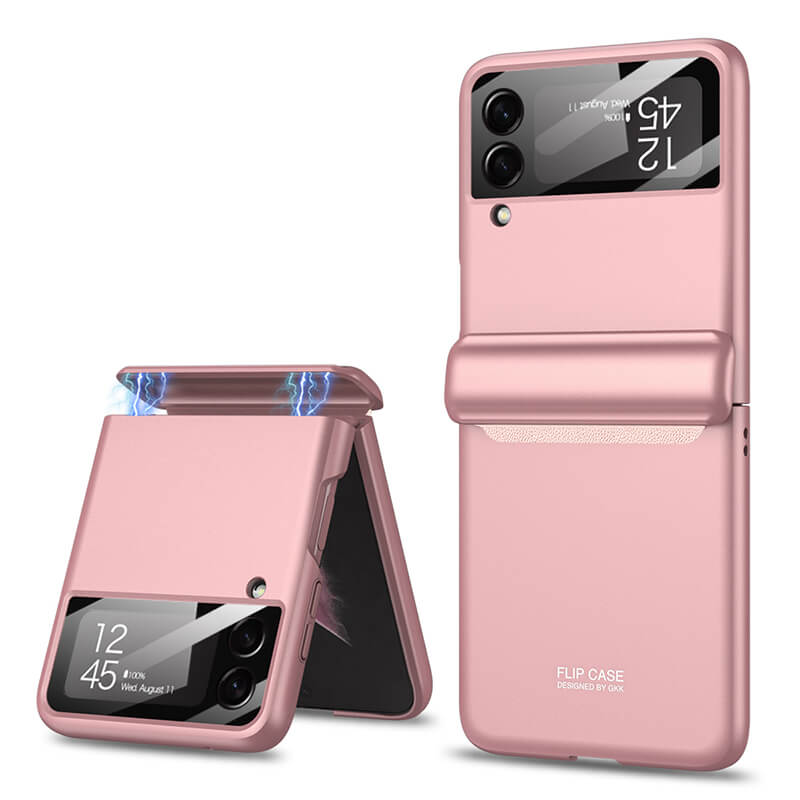 With S Pen Slot Solid Matte Ultra Slim Hard Shockproof Full Protection Cover For Galaxy Z Flip3 5G - GiftJupiter