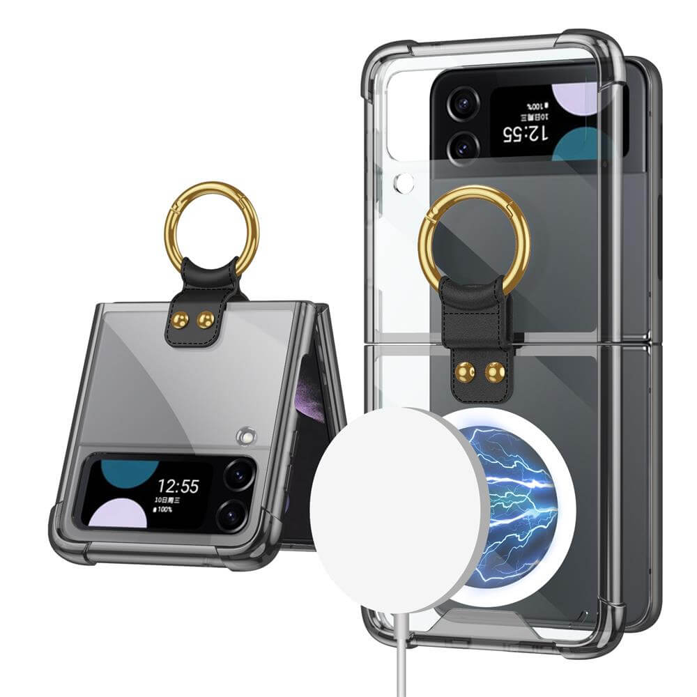 Galaxy Z Flip3 Flip4 Magnetic MagSafe Airbag Anti-fall Wireless Charging Phone Case - GiftJupiter