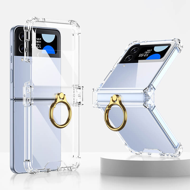 Galaxy Z Flip4 Flip3 | Airbag Ring Hinge Phone Case - GiftJupiter