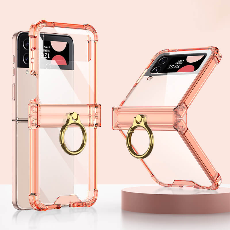 Galaxy Z Flip4 Flip3 | Airbag Ring Hinge Phone Case - GiftJupiter