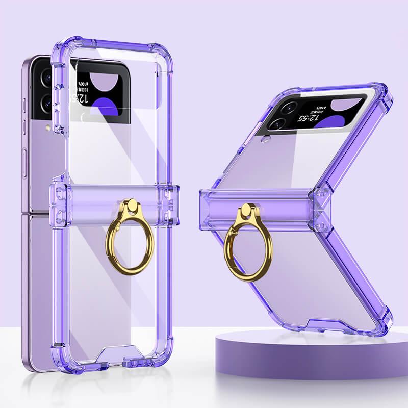 Galaxy Z Flip4 Flip3 | Airbag Ring Hinge Phone Case - GiftJupiter