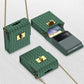 Luxury Leather Mini Phone Bag with Gold Chain For Samsung Galaxy Z Flip4 Flip3 5G - GiftJupiter