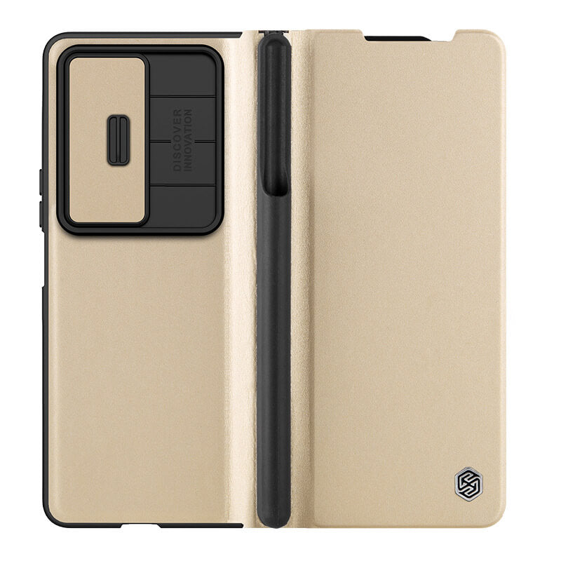 Samsung Galaxy Z Fold 4 5G Leather Case with S Pen Slot - GiftJupiter