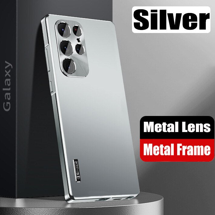 Newest Magnetic Close Aluminum Alloy Metal Case For Samsung Galaxy S24 S23 S22 S21 Series