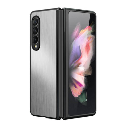 Magnetic Brushed Metal Anti-Fall Protective Case for Samsung Galaxy Z Fold3 5G - GiftJupiter