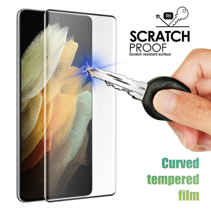 2022 Tempered Full Curved Protective Glass For Samsung Galaxy S22 S21 Ultra Plus - GiftJupiter