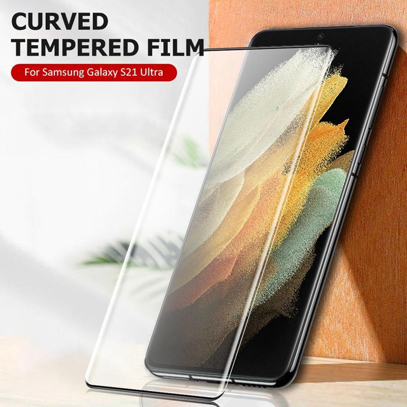 2022 Tempered Full Curved Protective Glass For Samsung Galaxy S22 S21 Ultra Plus - GiftJupiter