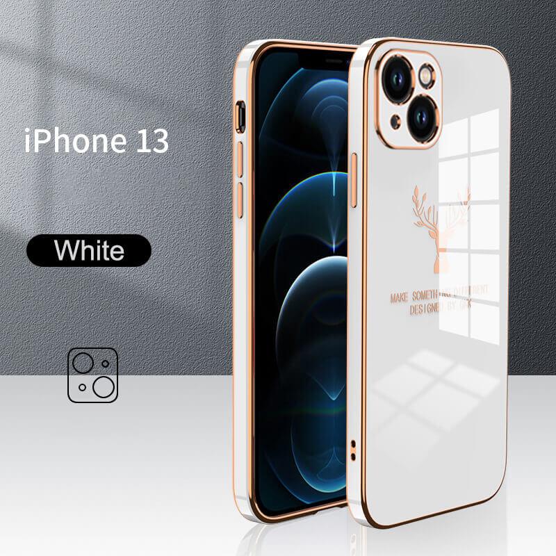 Luxury Plating Deer iPhone Case For 13, 12, 11, XS MAX, XR, XS, X, 8, 7, SE Series - GiftJupiter